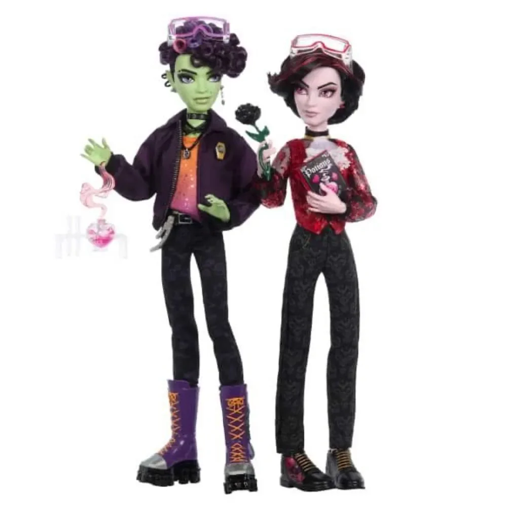Monster High Kieran Valentine and Spelldon Cauldronello Dolls 2-Pack Sealed Ship